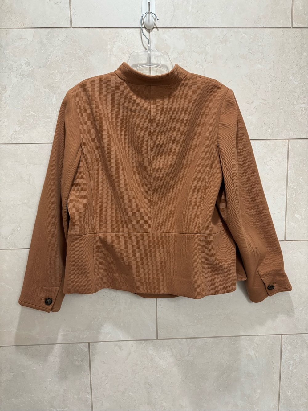 Talbots Camel Double-Breasted Military Blazer - Picture 5 of 6